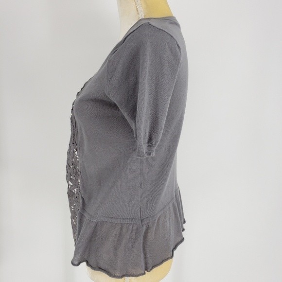 Pins And Needles Open Front Peplum Cardigan - S - Picture 4 of 7